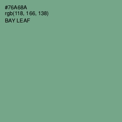 #76A68A - Bay Leaf Color Image