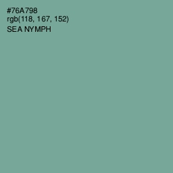 #76A798 - Sea Nymph Color Image