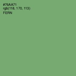 #76AA71 - Fern Color Image