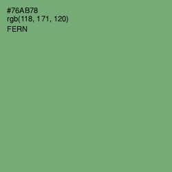 #76AB78 - Fern Color Image