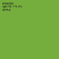 #76AE3D - Apple Color Image