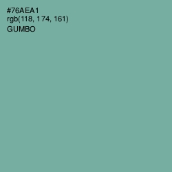 #76AEA1 - Gumbo Color Image