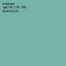#76B3A9 - Acapulco Color Image
