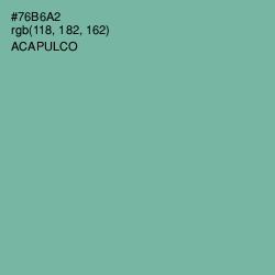 #76B6A2 - Acapulco Color Image