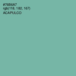 #76B6A7 - Acapulco Color Image