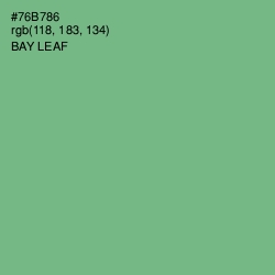#76B786 - Bay Leaf Color Image