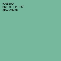 #76B89D - Sea Nymph Color Image