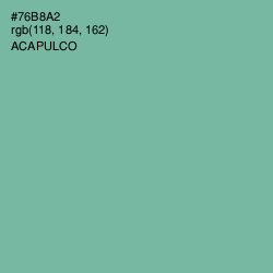 #76B8A2 - Acapulco Color Image