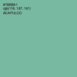 #76BBA1 - Acapulco Color Image