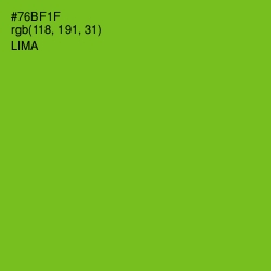 #76BF1F - Lima Color Image