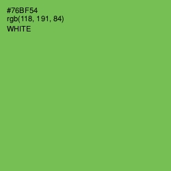 #76BF54 - Asparagus Color Image
