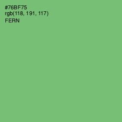 #76BF75 - Fern Color Image