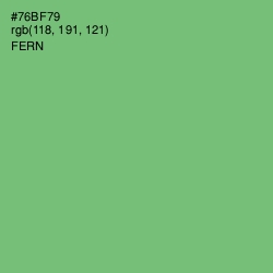 #76BF79 - Fern Color Image