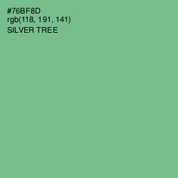 #76BF8D - Silver Tree Color Image