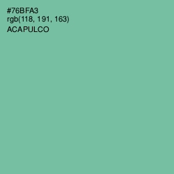 #76BFA3 - Acapulco Color Image