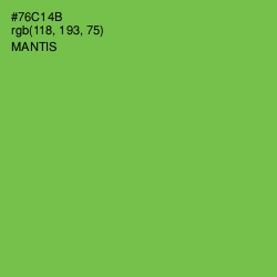 #76C14B - Mantis Color Image