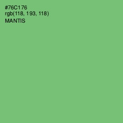 #76C176 - Mantis Color Image