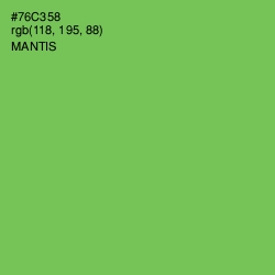 #76C358 - Mantis Color Image