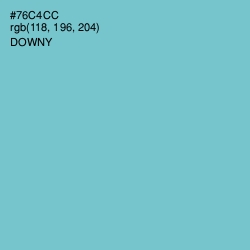 #76C4CC - Downy Color Image