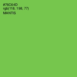 #76C64D - Mantis Color Image