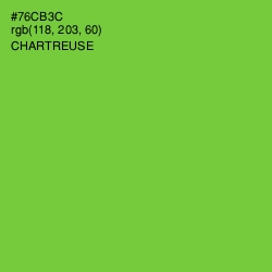 #76CB3C - Chartreuse Color Image