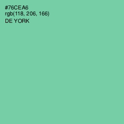 #76CEA6 - De York Color Image