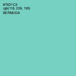#76D1C3 - Bermuda Color Image