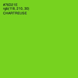 #76D21E - Chartreuse Color Image