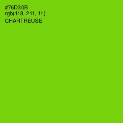 #76D30B - Chartreuse Color Image