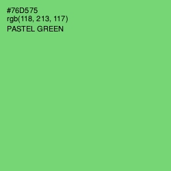 #76D575 - Pastel Green Color Image