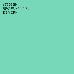 #76D7B9 - De York Color Image