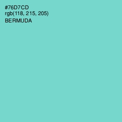 #76D7CD - Bermuda Color Image