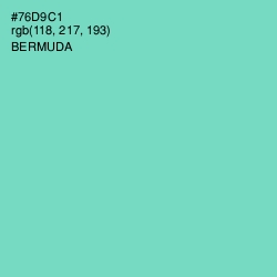 #76D9C1 - Bermuda Color Image