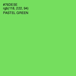 #76DE5E - Pastel Green Color Image