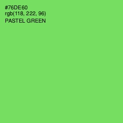 #76DE60 - Pastel Green Color Image