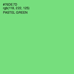 #76DE7D - Pastel Green Color Image