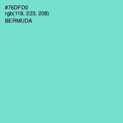 #76DFD0 - Bermuda Color Image