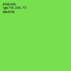 #76E04D - Mantis Color Image
