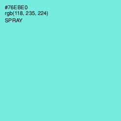#76EBE0 - Spray Color Image