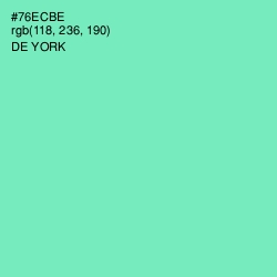 #76ECBE - De York Color Image