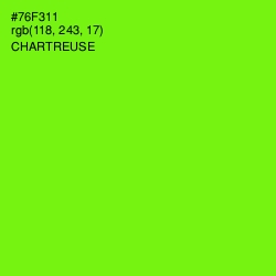 #76F311 - Chartreuse Color Image