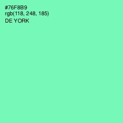 #76F8B9 - De York Color Image