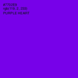 #7702E9 - Purple Heart Color Image