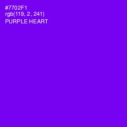 #7702F1 - Purple Heart Color Image