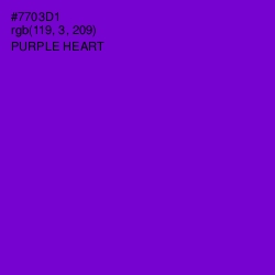 #7703D1 - Purple Heart Color Image