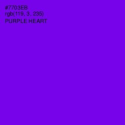 #7703EB - Purple Heart Color Image