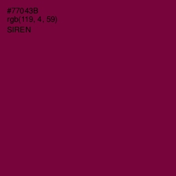 #77043B - Siren Color Image