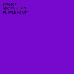 #7709CF - Purple Heart Color Image