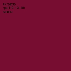 #770D30 - Siren Color Image