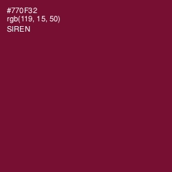 #770F32 - Siren Color Image